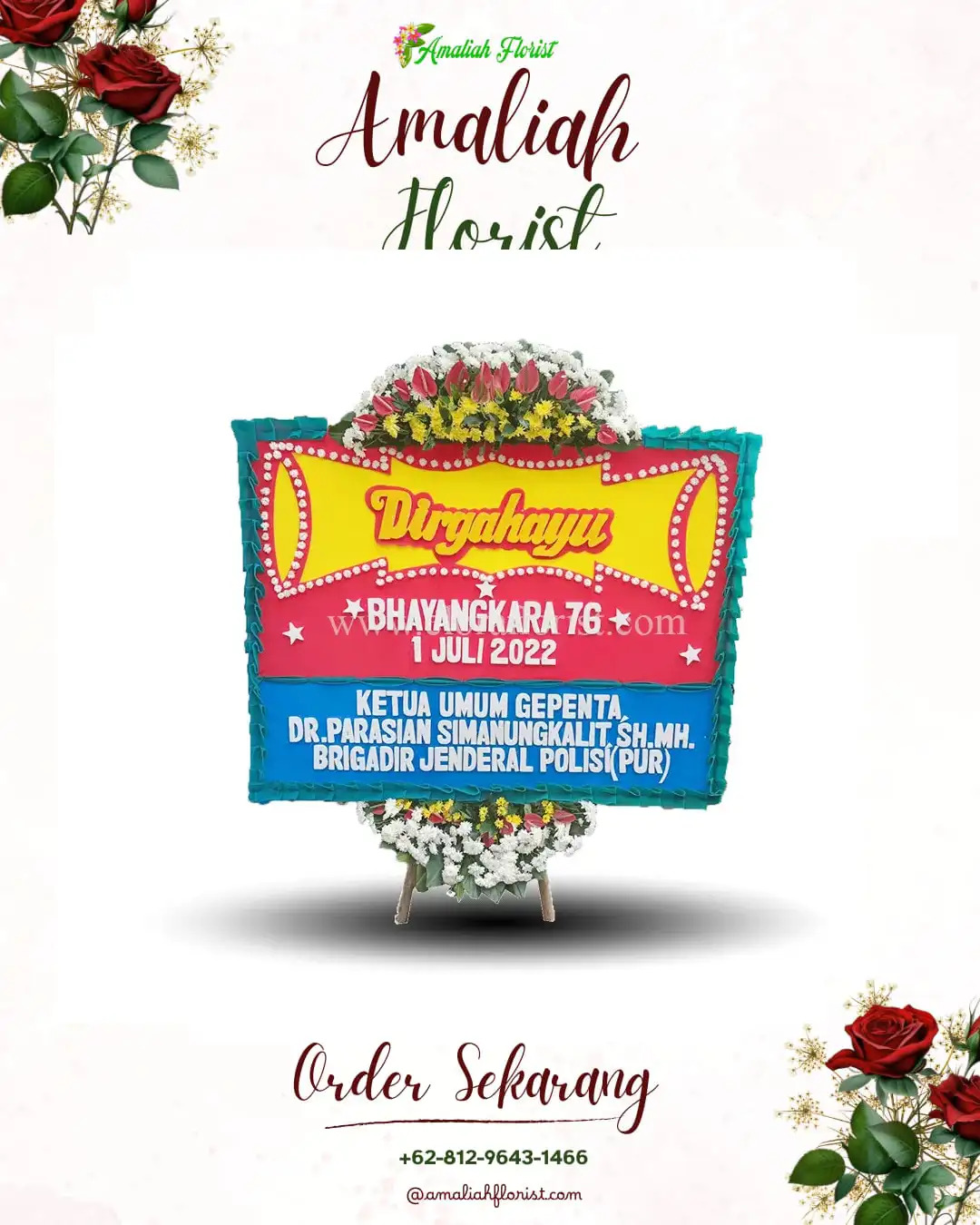 Papan Bunga HUT Ulang Tahun Dukuhngarjo